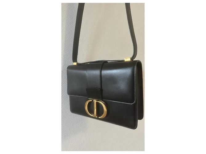 Dior 30 Montaigne Borsa in vitello box nero - vista 5