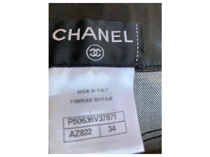Pantalones de Cuero Negros Chanel - vista 11
