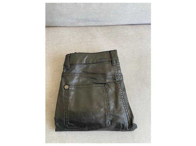 Pantalones de Cuero Negros Chanel - vista 3