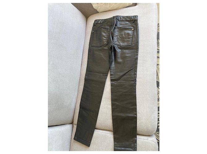 Pantalones de Cuero Negros Chanel - vista 5