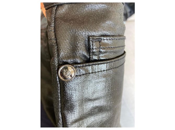 Pantalones de Cuero Negros Chanel - vista 8