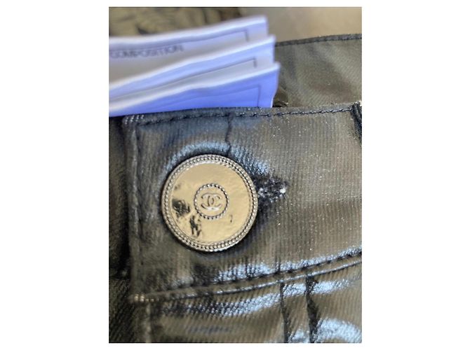Pantalones de Cuero Negros Chanel - vista 9