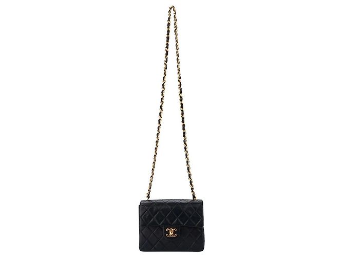 Borsa a tracolla Chanel Classique in pelle nera Nero - vista 3