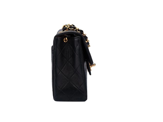 Borsa a tracolla Chanel Classique in pelle nera Nero - vista 8