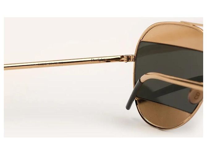 Gafas de sol Dior Split 1 Espejadas Oro Metal Dorado - vista 3
