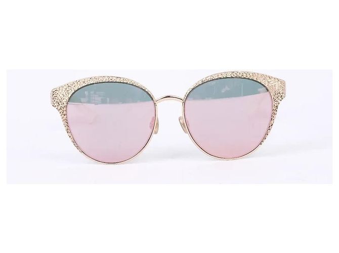 Occhiali da sole Dior Unique Metallo Oro Lenti Rosa D'oro - vista 2