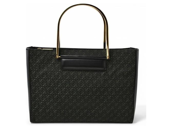Borsa Loewe in nero e verde - vista 2
