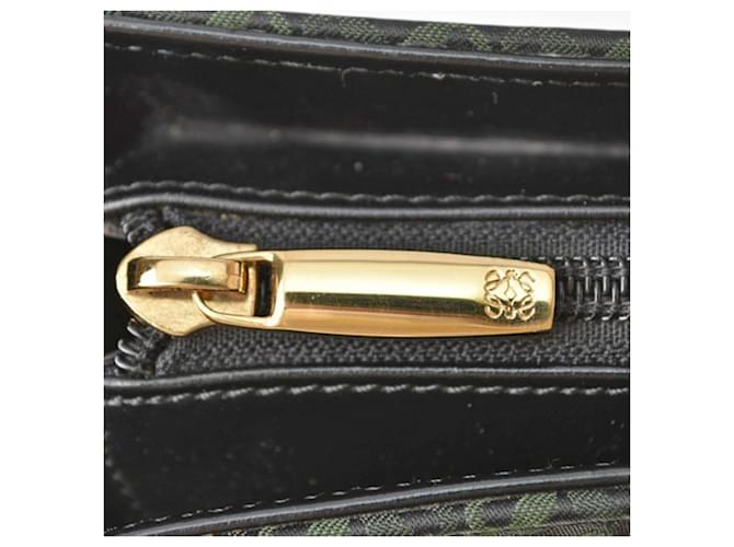 Borsa Loewe in nero e verde - vista 9