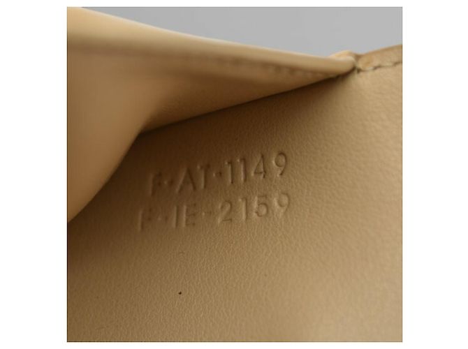 Mini billetera Céline de cuero beige - vista 10
