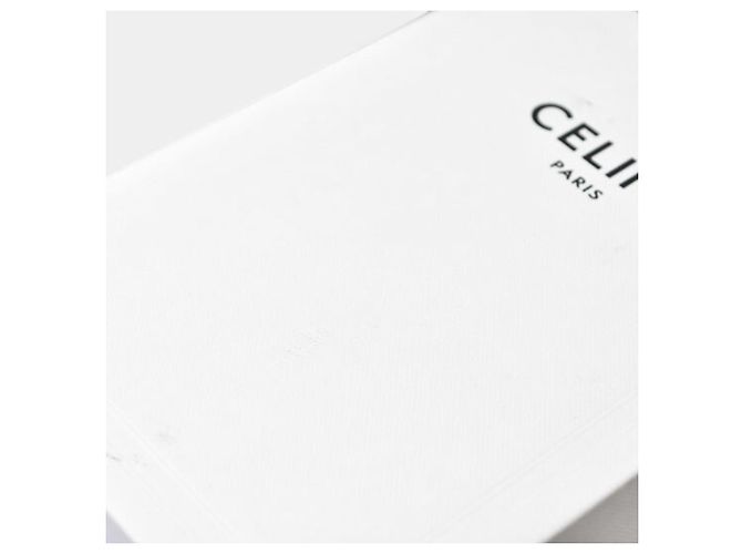 Mini billetera Céline de cuero beige - vista 14