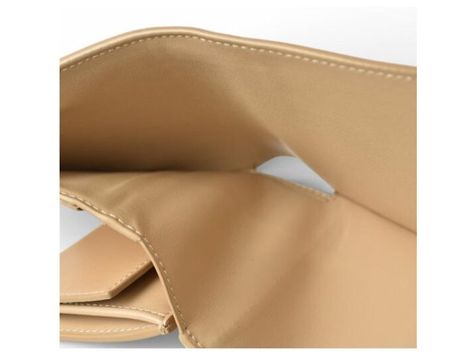 Mini billetera Céline de cuero beige - vista 5