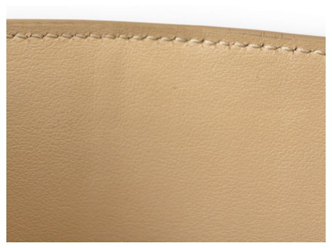 Mini billetera Céline de cuero beige - vista 9