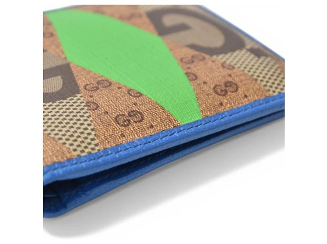 Gucci Men's Bifold Wallet Brown Blue Dark brown - view 10