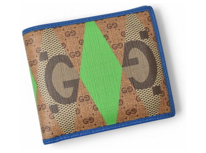 Gucci Men's Bifold Wallet Brown Blue Dark brown - view 3