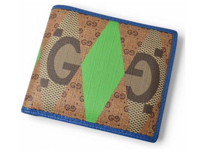 Gucci Men's Bifold Wallet Brown Blue Dark brown - view 4