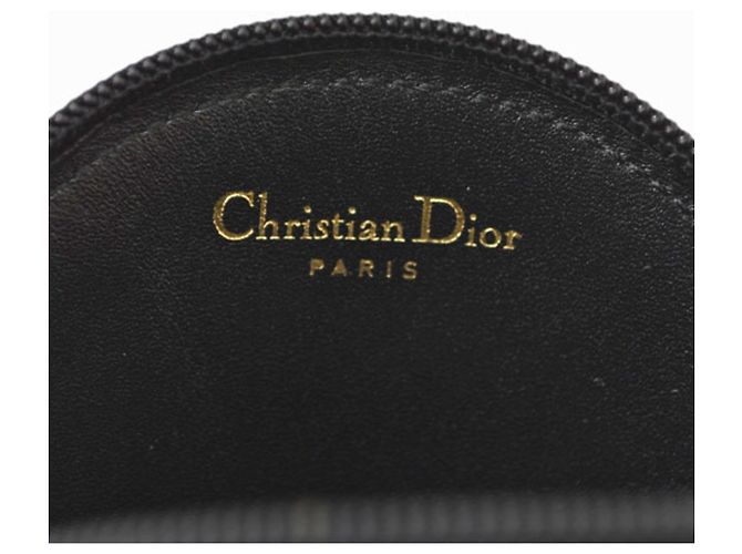 Monedero de cuero negro Christian Dior - vista 7
