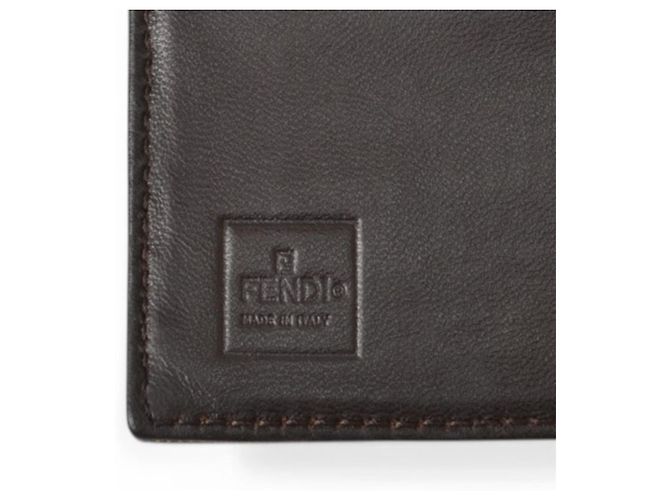 Zucca Fendi Herren Bi-Fold Geldbörse Braun - Ansicht 6