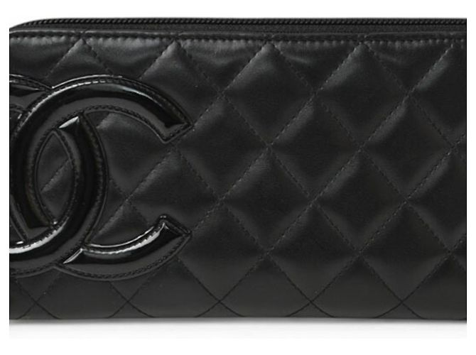 Chanel Cambon Linie langer Geldbeutel in Schwarz - Ansicht 2