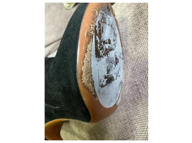 Stivaletti Alaïa in suede nero - vista 7