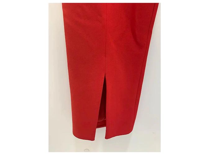 Mono Alexander McQueen Rojo de Acetato sin Mangas Roja - vista 4