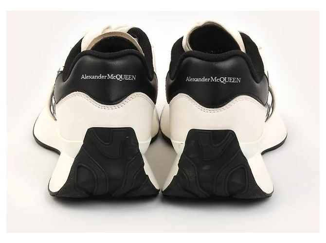 Alexander McQueen Sprint Runner White Leather Sneakers - view 4