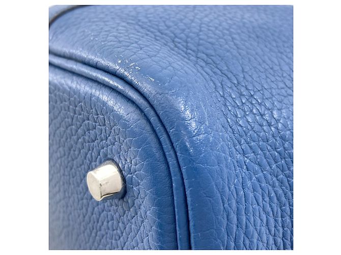 Hermès Picotin Lock MM Handtasche Blau - Ansicht 19