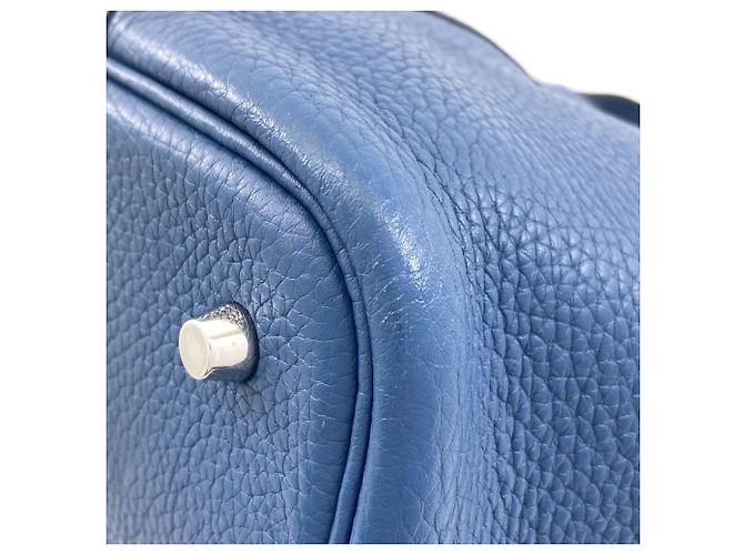 Hermès Picotin Lock MM Handtasche Blau - Ansicht 21