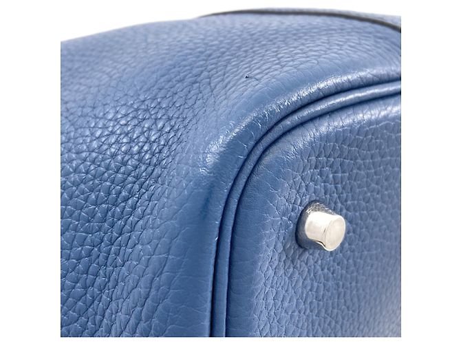 Hermès Picotin Lock MM Handtasche Blau - Ansicht 22