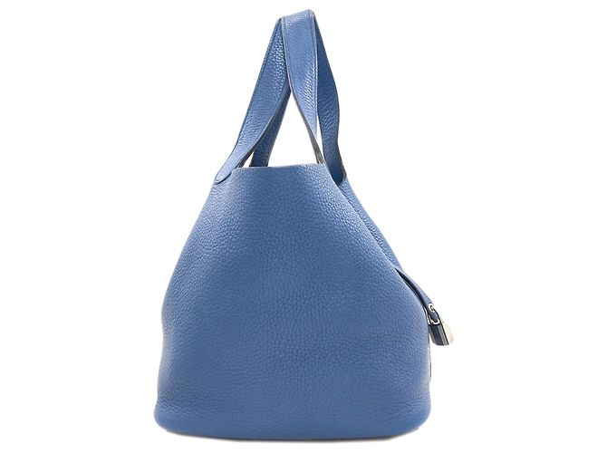 Hermès Picotin Lock MM Handtasche Blau - Ansicht 3