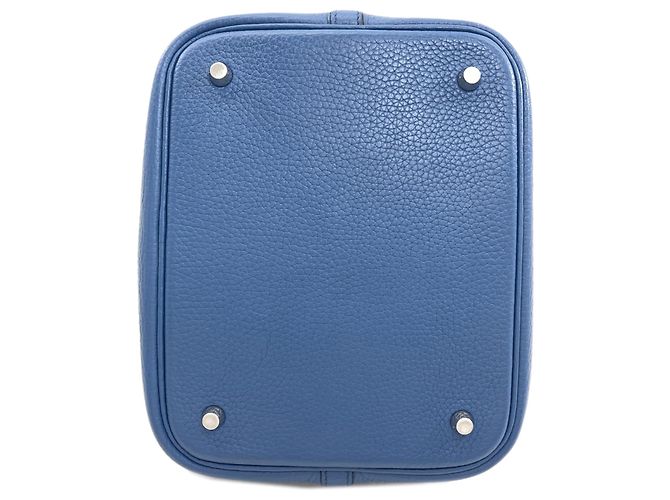 Hermès Picotin Lock MM Handtasche Blau - Ansicht 4