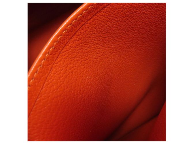 Borsa Hermès Kelly 40 Marrone Arancione - vista 10
