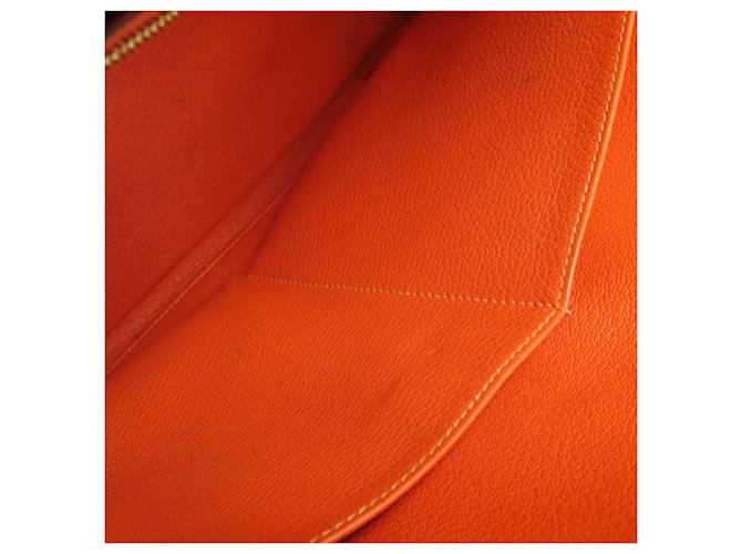 Borsa Hermès Kelly 40 Marrone Arancione - vista 11