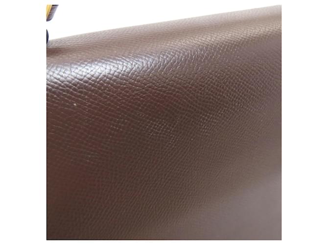 Borsa Hermès Kelly 40 Marrone Arancione - vista 16