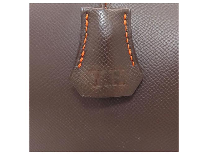 Borsa Hermès Kelly 40 Marrone Arancione - vista 19