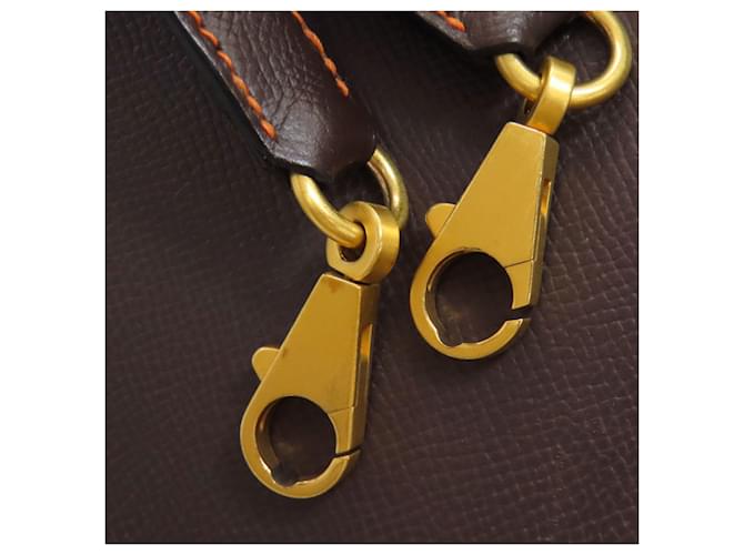 Borsa Hermès Kelly 40 Marrone Arancione - vista 22