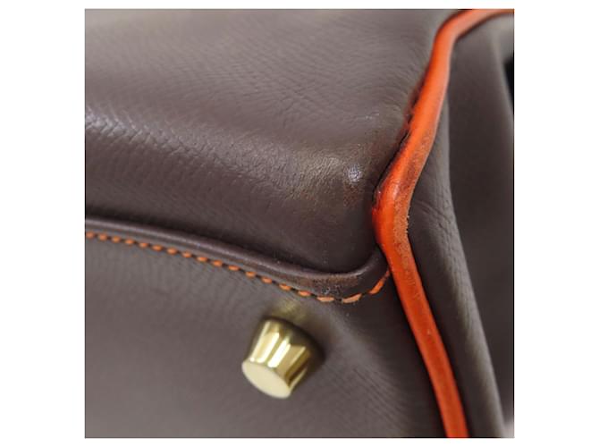 Borsa Hermès Kelly 40 Marrone Arancione - vista 30