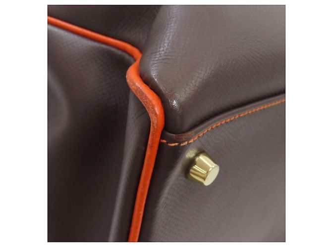 Borsa Hermès Kelly 40 Marrone Arancione - vista 33