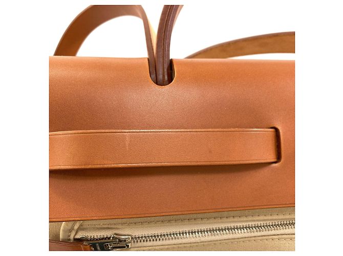 Borsa Hermès Herbag Zip 31 Beige - vista 15