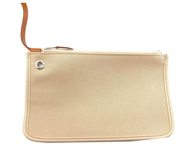 Borsa Hermès Herbag Zip 31 Beige - vista 4