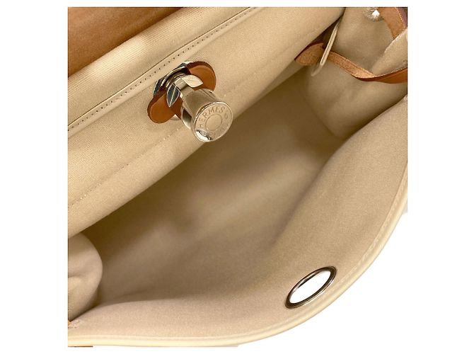 Borsa Hermès Herbag Zip 31 Beige - vista 6
