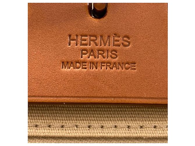 Borsa Hermès Herbag Zip 31 Beige - vista 7