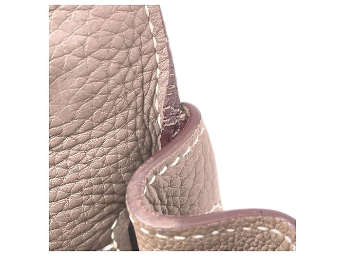 Borsa Hermès Kelly 32 Taupe - vista 15