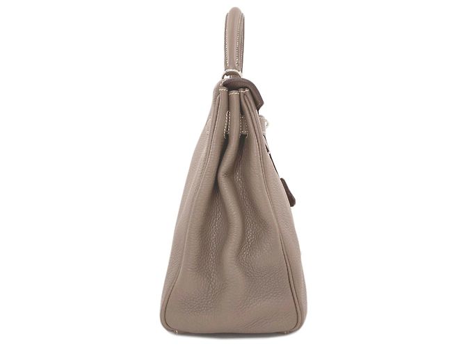 Borsa Hermès Kelly 32 Taupe - vista 3