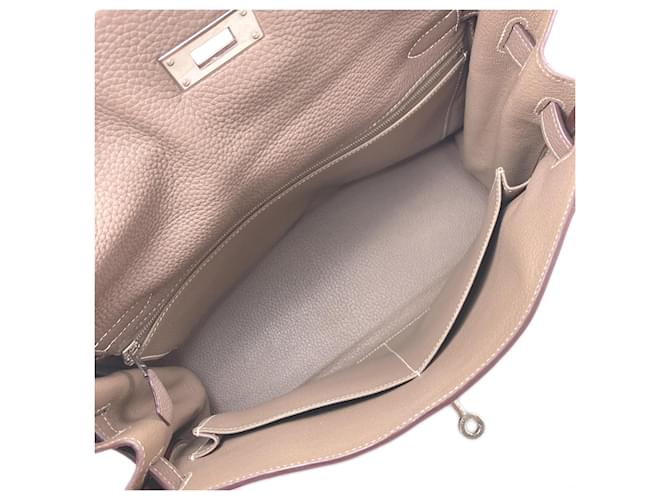 Borsa Hermès Kelly 32 Taupe - vista 5