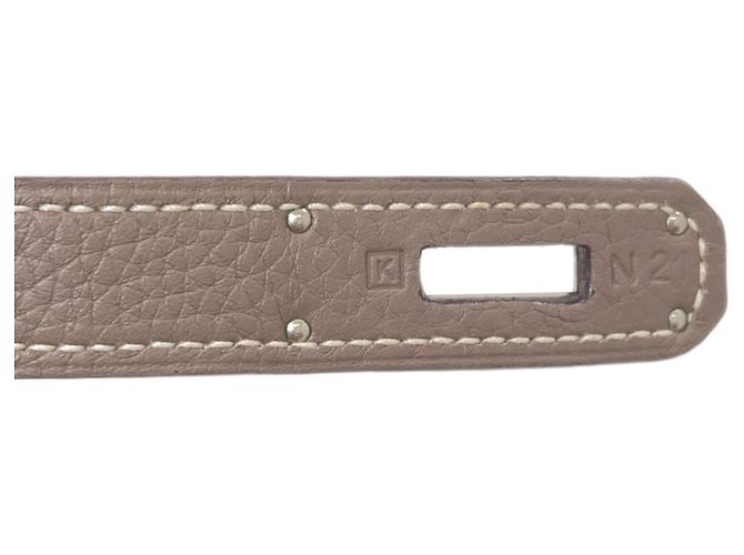 Borsa Hermès Kelly 32 Taupe - vista 8