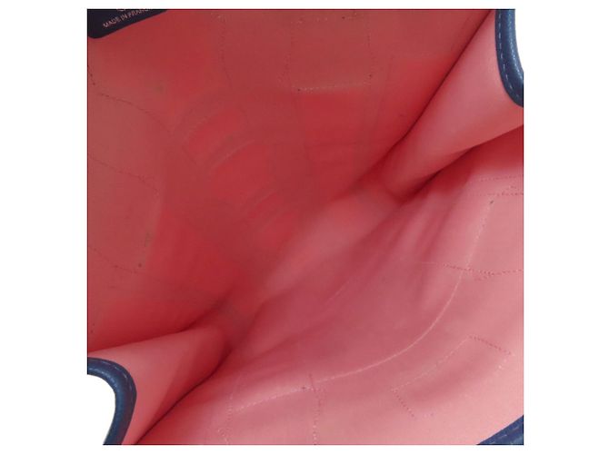 Borsa Tote Petit H di Hermès in blu e rosa - vista 5