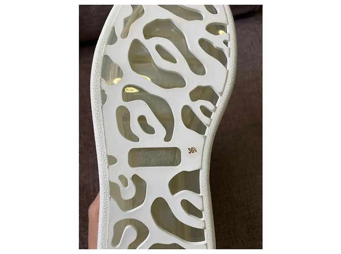 Alexander McQueen Oversize Sneaker weißes Leder - Ansicht 4
