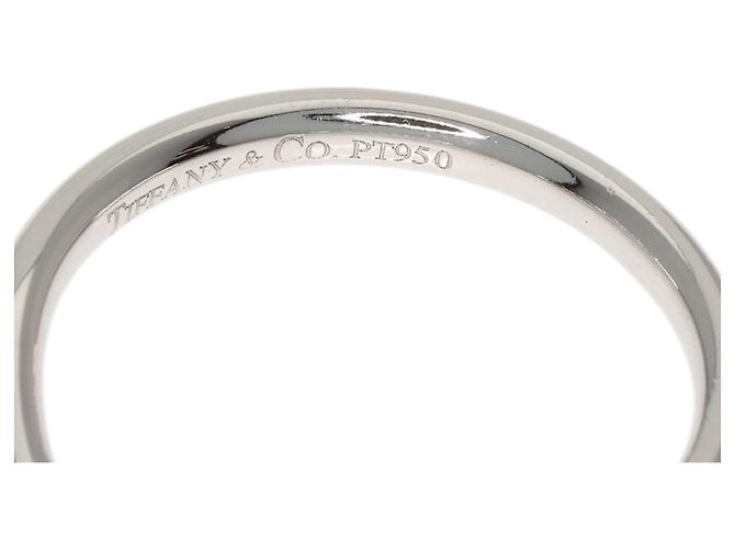 Tiffany & Co. Diamantring mit gebogenem Band aus Platin - Ansicht 5
