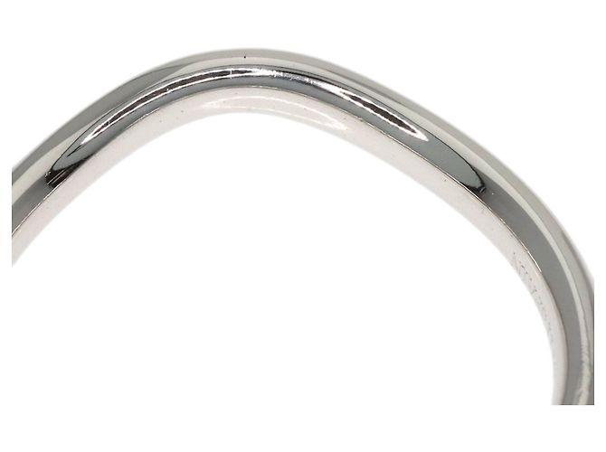 Tiffany & Co. Diamantring mit gebogenem Band aus Platin - Ansicht 9