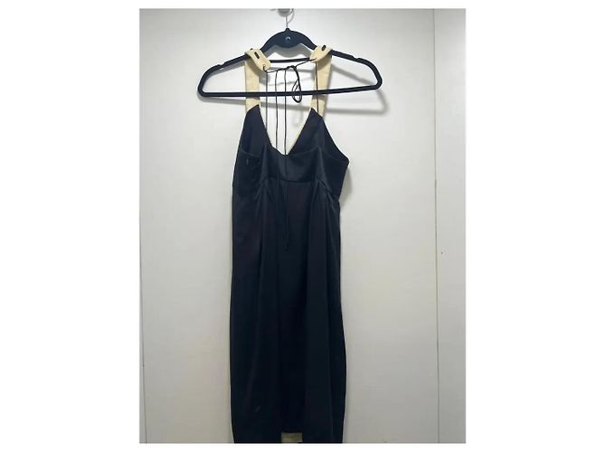 Barbara Bui Schwarzes Seidenkleid Größe 36 - Ansicht 2